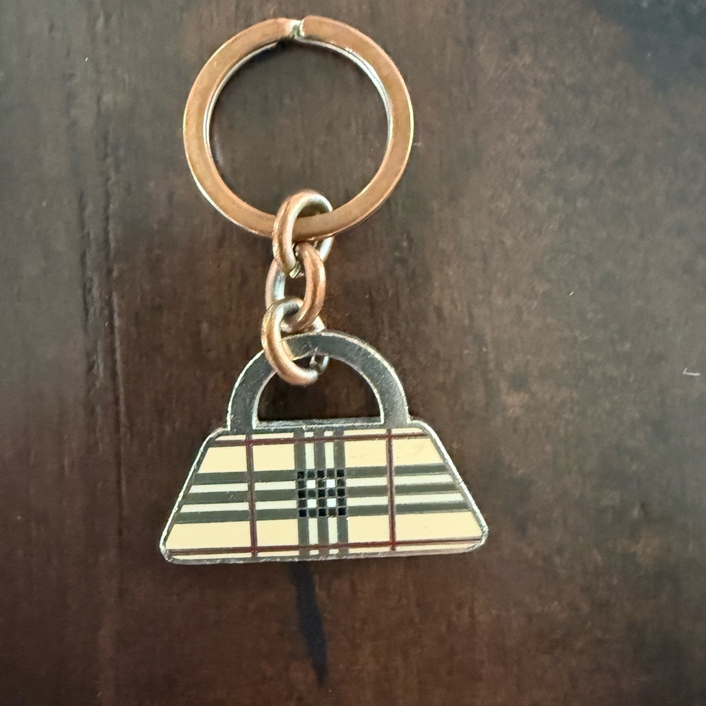 Burberry Plaid Handbag Keychain